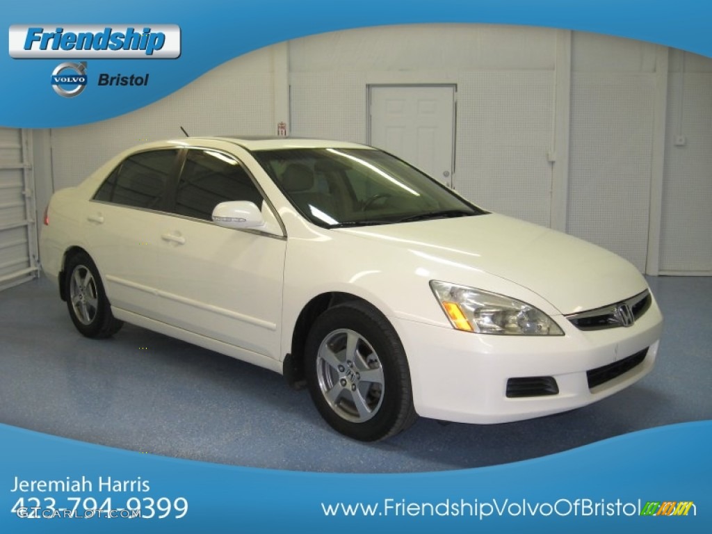2006 Accord Hybrid Sedan - Premium White Pearl / Ivory photo #2