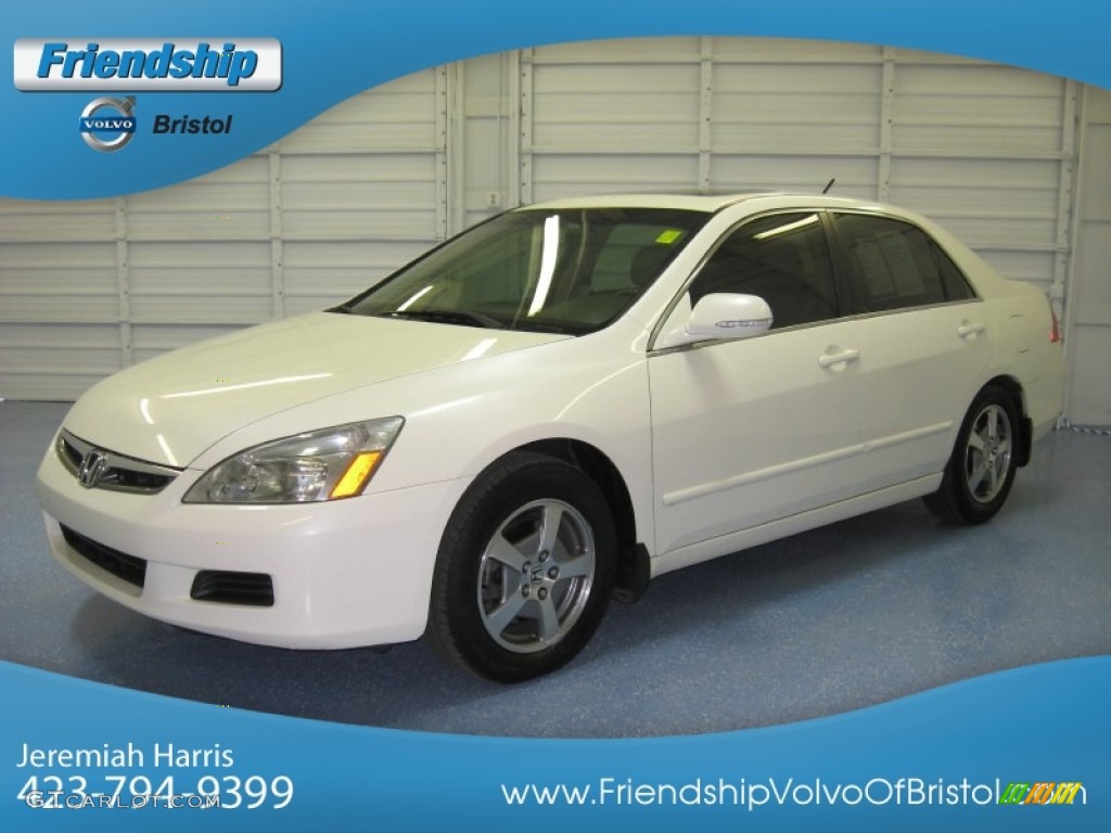 2006 Accord Hybrid Sedan - Premium White Pearl / Ivory photo #4