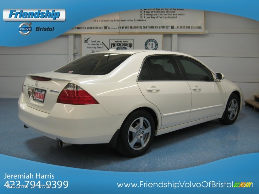 2006 Accord Hybrid Sedan - Premium White Pearl / Ivory photo #8