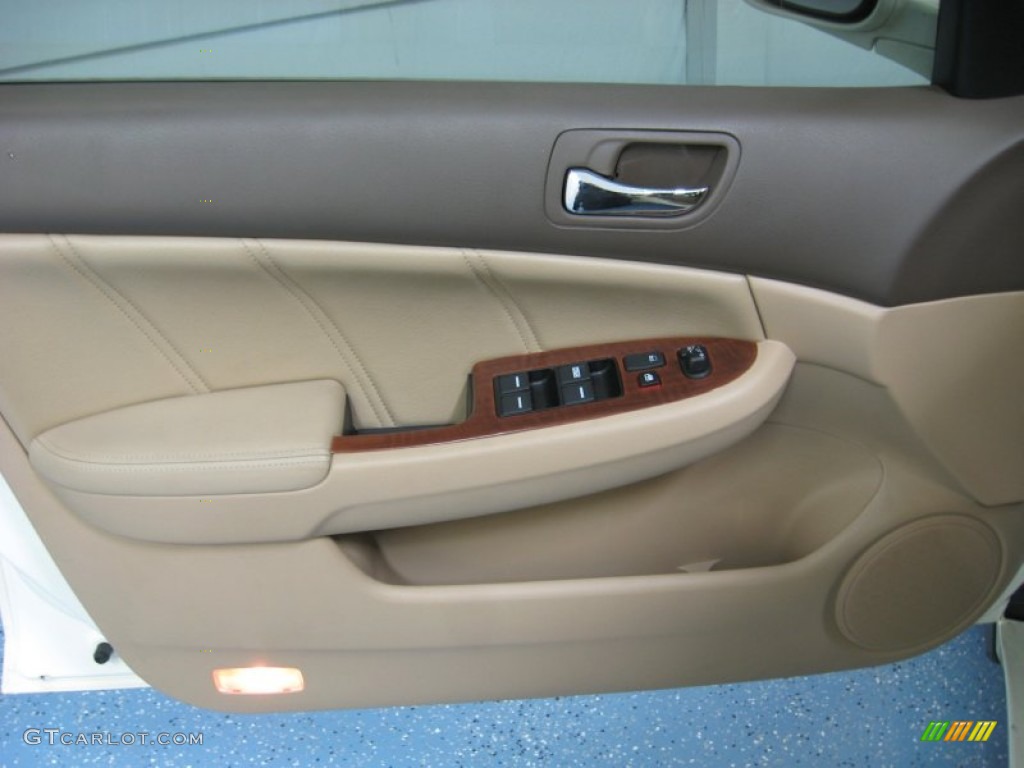 2006 Honda Accord Hybrid Sedan Ivory Door Panel Photo #78164862