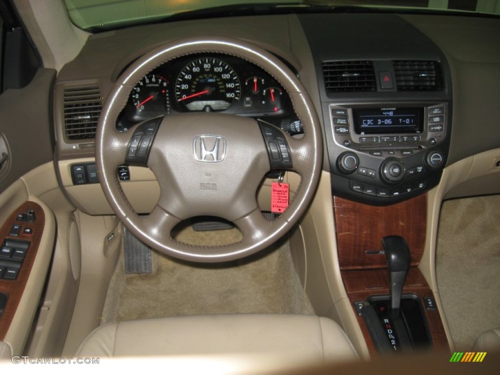2006 Honda Accord Hybrid Sedan Ivory Dashboard Photo #78165012