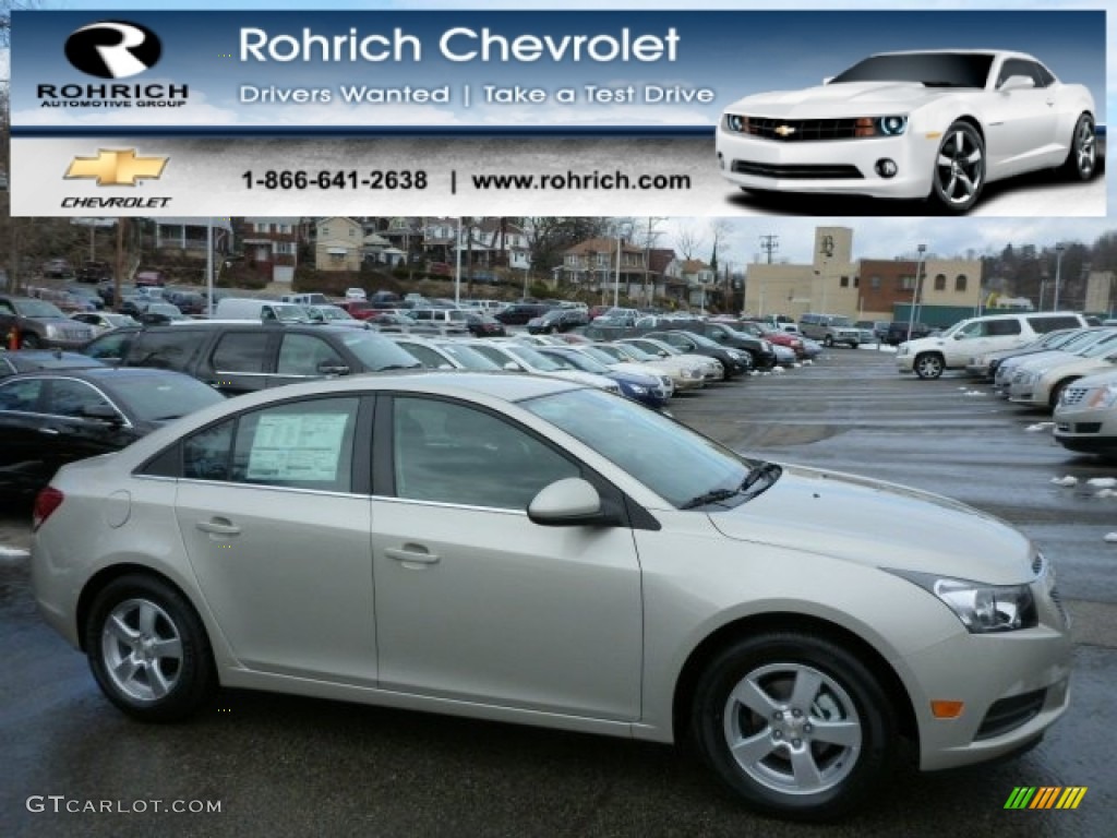 2013 Cruze LT - Champagne Silver Metallic / Jet Black photo #1