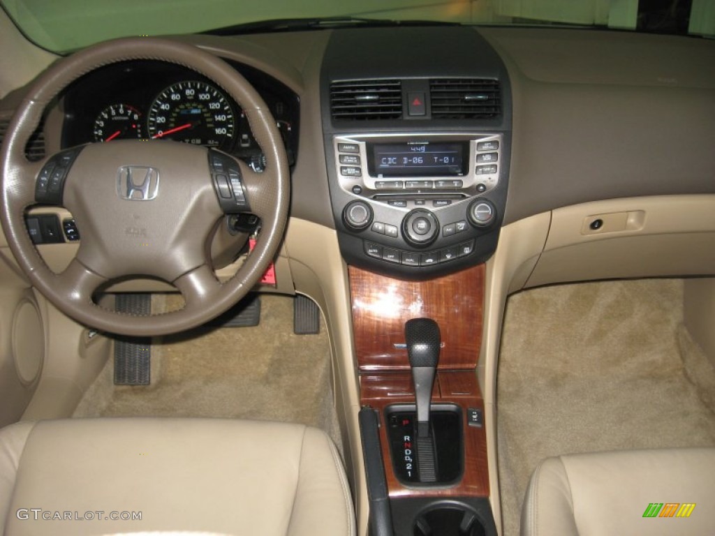 2006 Honda Accord Hybrid Sedan Ivory Dashboard Photo #78165027