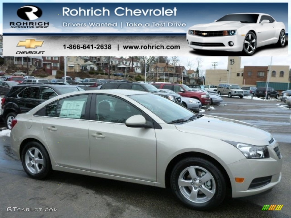 2013 Cruze LT - Champagne Silver Metallic / Jet Black photo #1