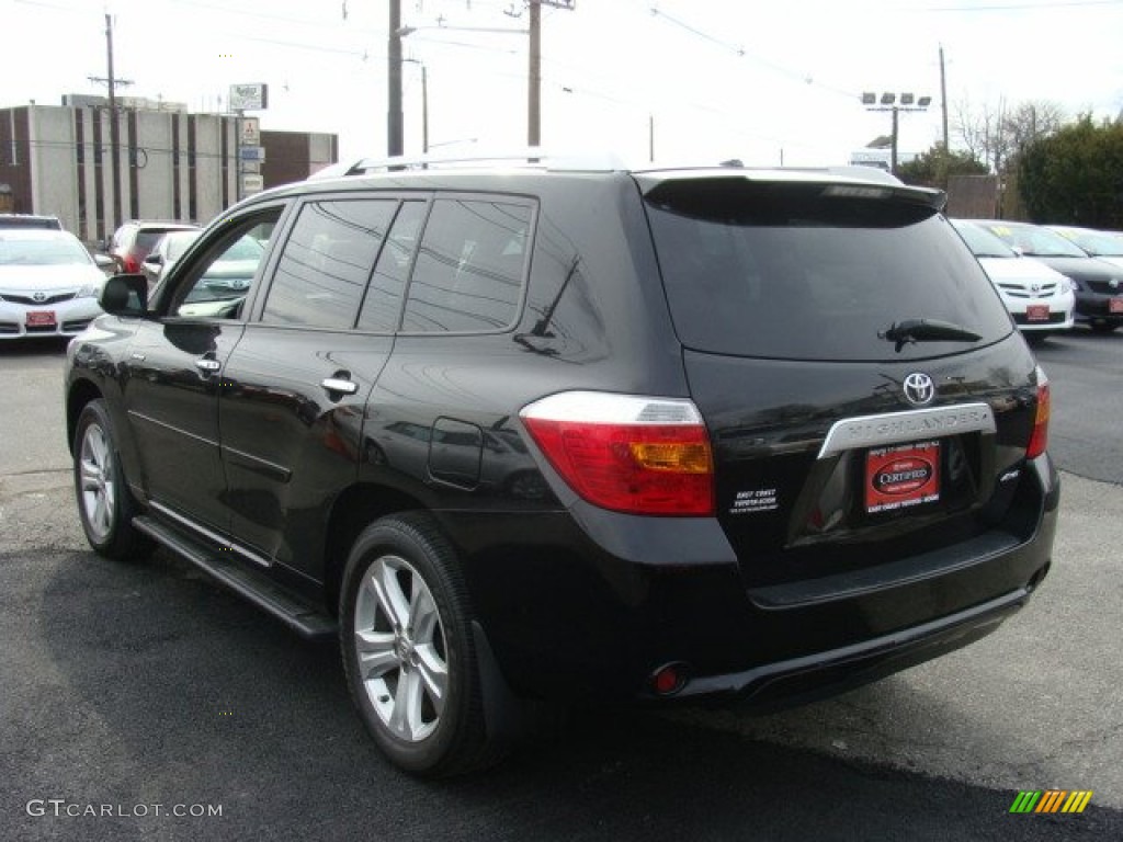 2010 Highlander Limited 4WD - Black / Black/Ash photo #4