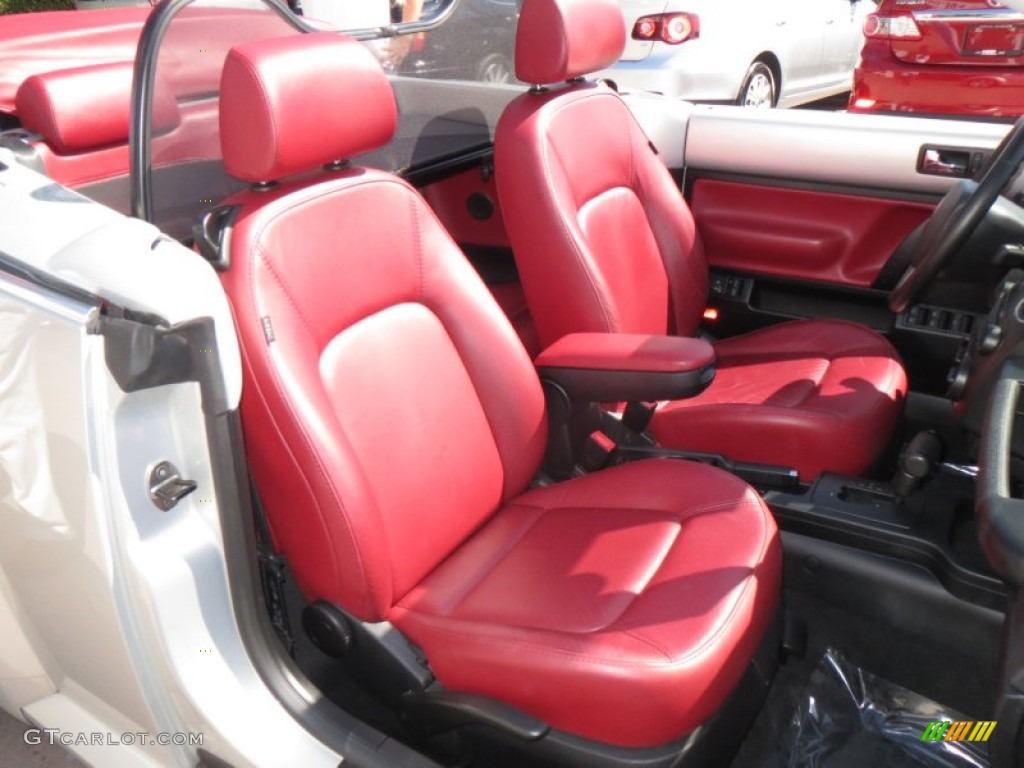 Blush Red Leather Interior 2009 Volkswagen New Beetle 2.5 Blush Edition Convertible Photo #78166657