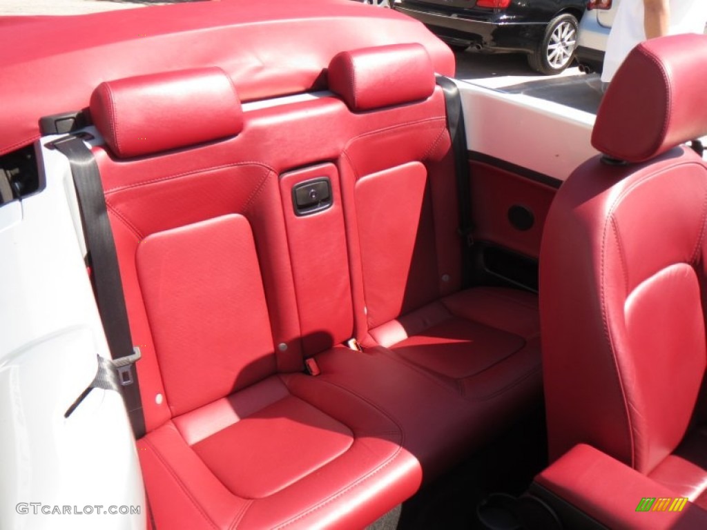 Blush Red Leather Interior 2009 Volkswagen New Beetle 2.5 Blush Edition Convertible Photo #78166673