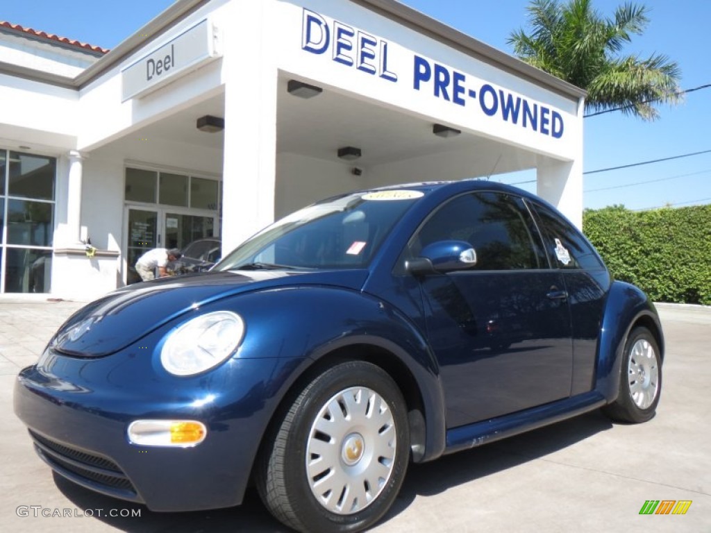 Galactic Blue Metallic Volkswagen New Beetle
