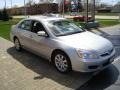 2006 Alabaster Silver Metallic Honda Accord EX-L V6 Sedan  photo #3