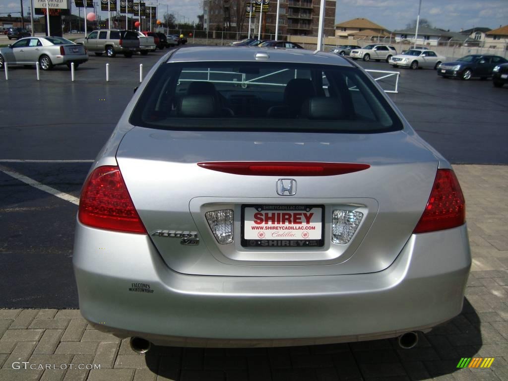 2006 Accord EX-L V6 Sedan - Alabaster Silver Metallic / Black photo #5