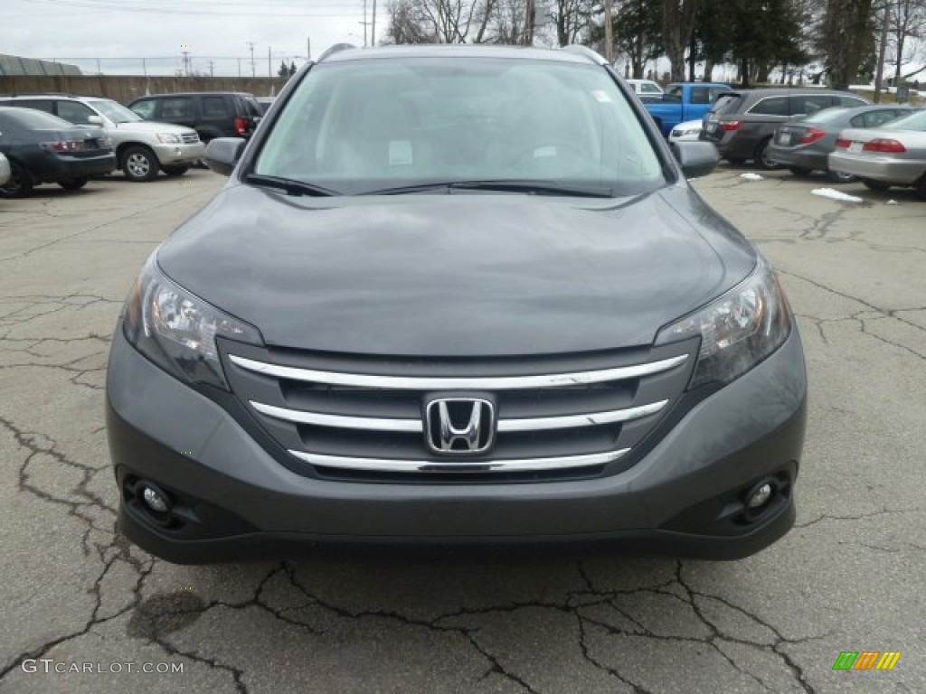 2013 CR-V EX-L AWD - Polished Metal Metallic / Gray photo #7