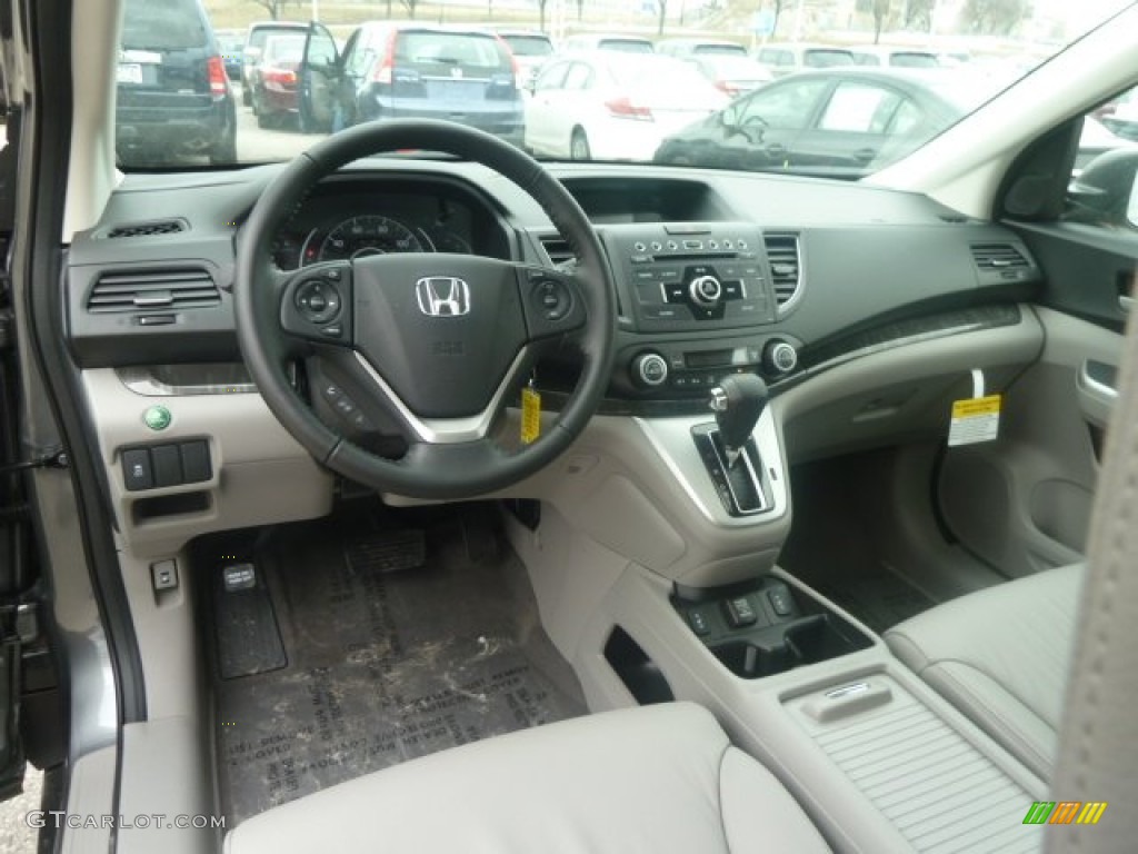 2013 CR-V EX-L AWD - Polished Metal Metallic / Gray photo #12
