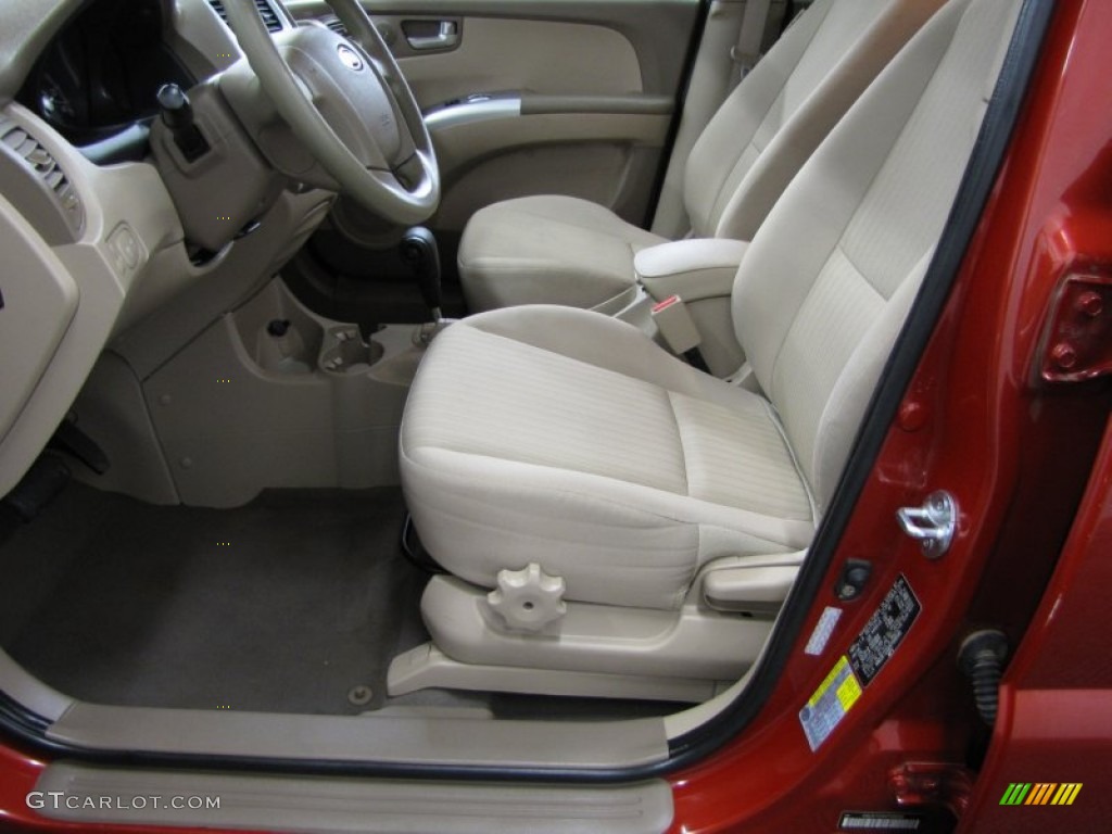 2009 Kia Sportage EX V6 4x4 Front Seat Photo #78169545