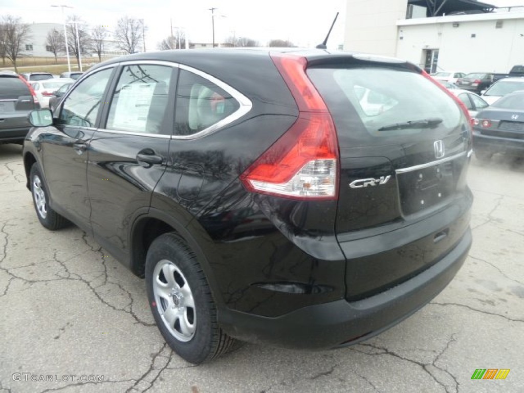 2013 CR-V LX AWD - Crystal Black Pearl / Black photo #2