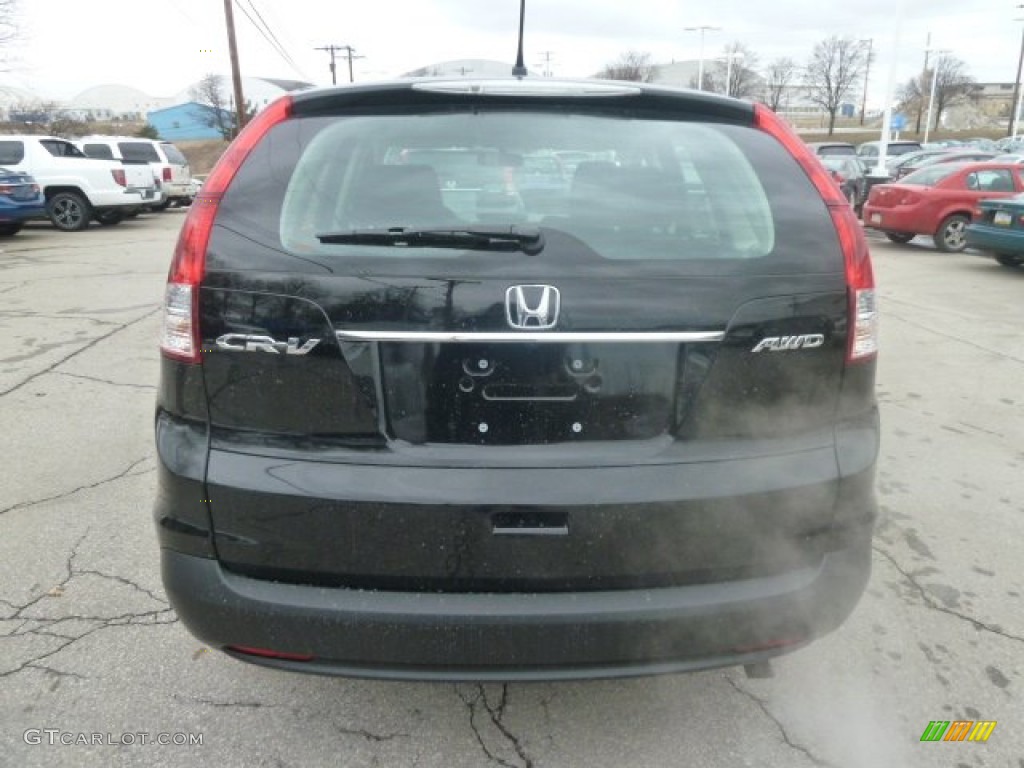 2013 CR-V LX AWD - Crystal Black Pearl / Black photo #3