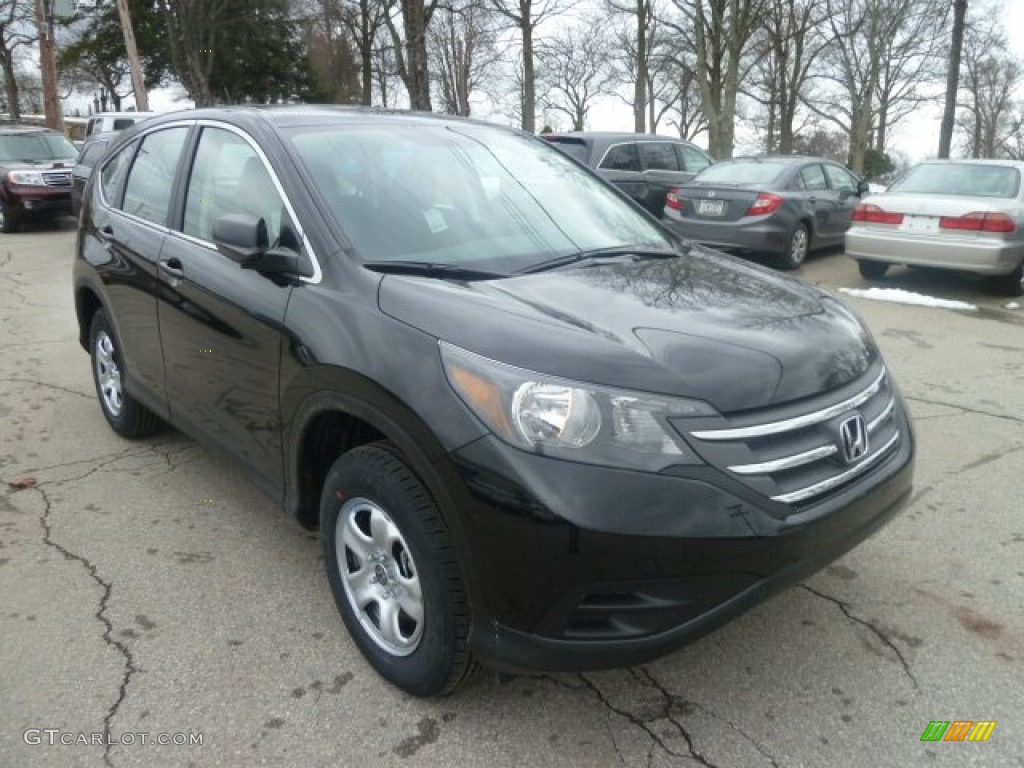 2013 CR-V LX AWD - Crystal Black Pearl / Black photo #6