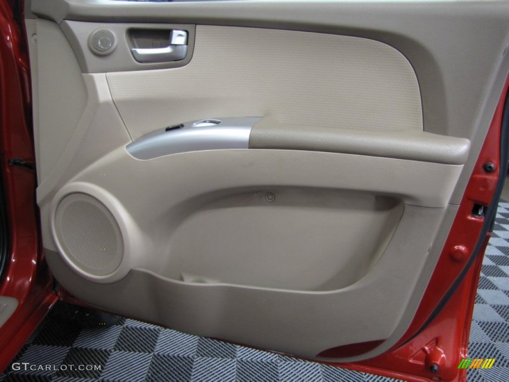 2009 Kia Sportage EX V6 4x4 Beige Door Panel Photo #78169683
