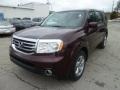 2013 Dark Cherry Pearl Honda Pilot EX-L 4WD  photo #8