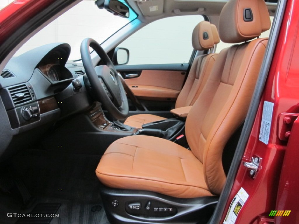 2010 X3 xDrive30i - Vermilion Red Metallic / Saddle Brown photo #15