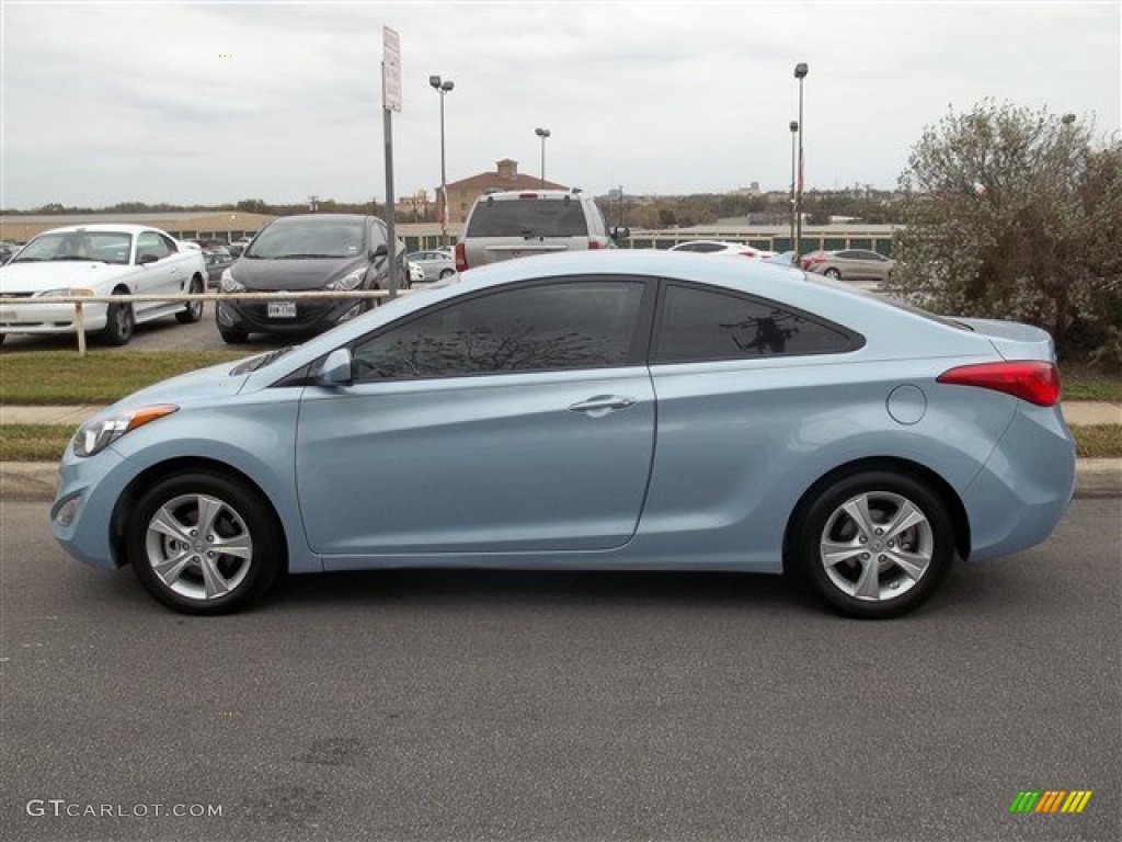 2013 Elantra Coupe GS - Blue Sky Metallic / Gray photo #3