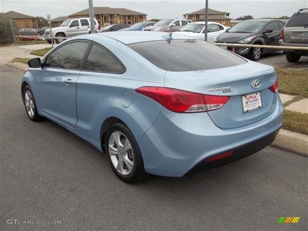 2013 Elantra Coupe GS - Blue Sky Metallic / Gray photo #4