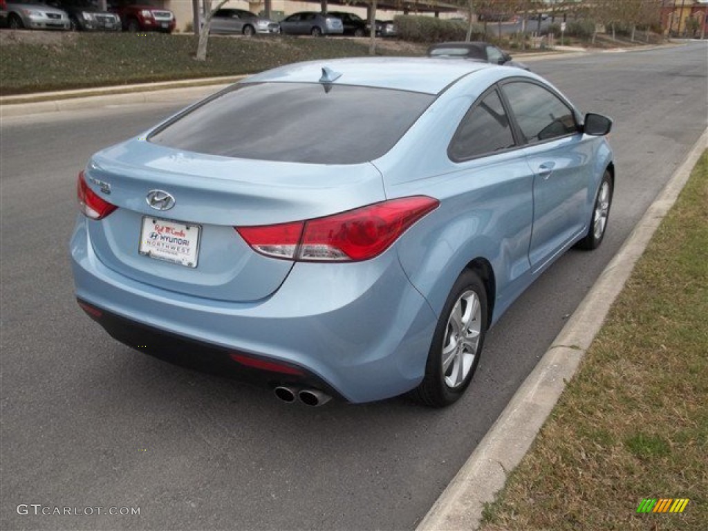 2013 Elantra Coupe GS - Blue Sky Metallic / Gray photo #5