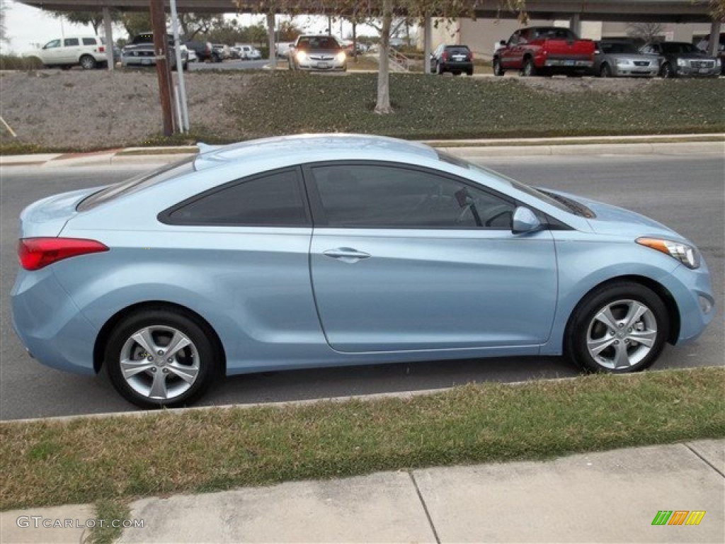 2013 Elantra Coupe GS - Blue Sky Metallic / Gray photo #6