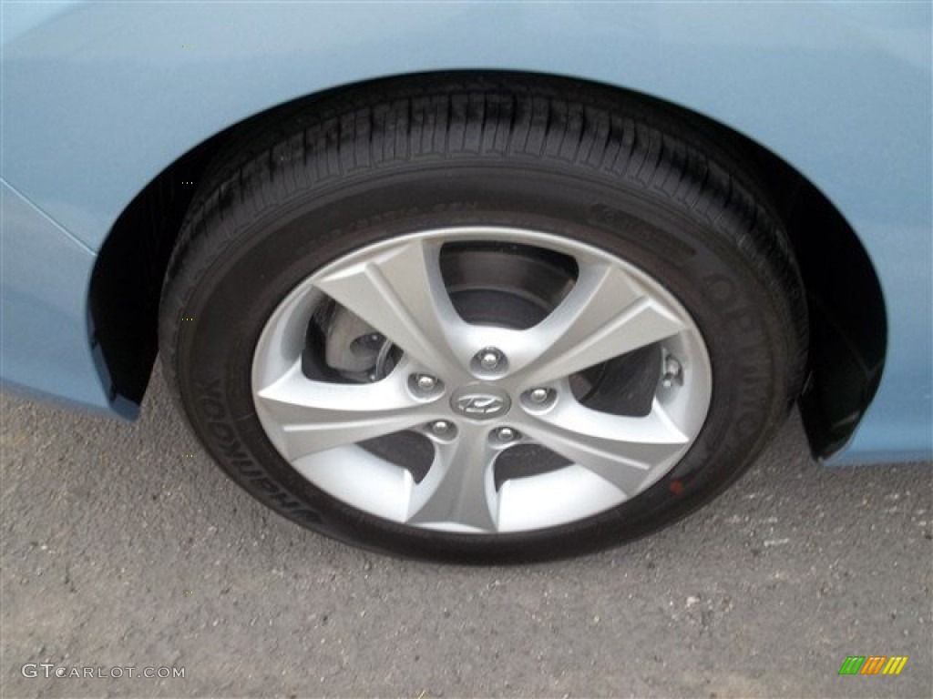2013 Elantra Coupe GS - Blue Sky Metallic / Gray photo #8
