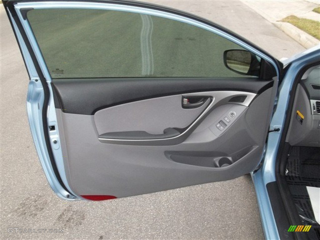 2013 Elantra Coupe GS - Blue Sky Metallic / Gray photo #11