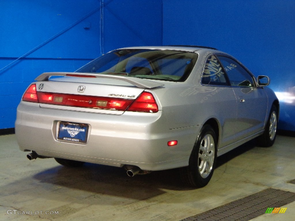 2002 Accord EX V6 Coupe - Satin Silver Metallic / Lapis Blue photo #7