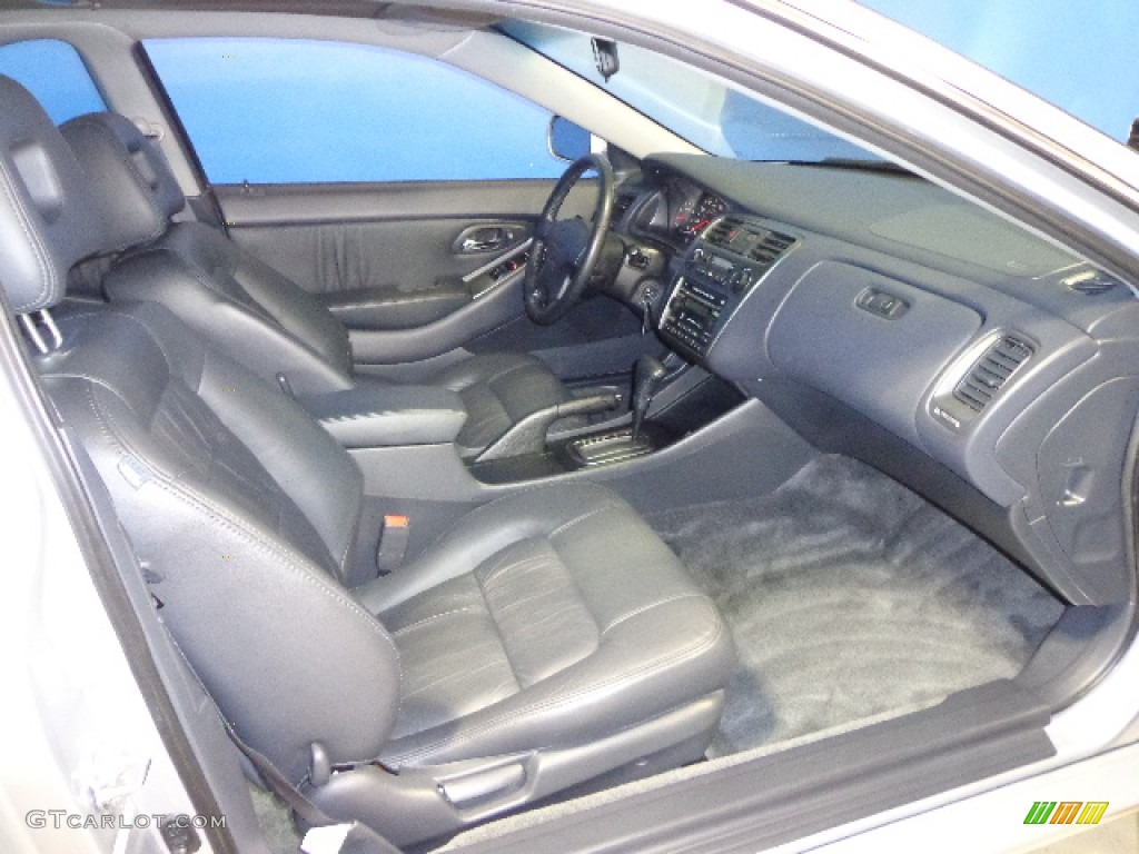 Lapis Blue Interior 2002 Honda Accord EX V6 Coupe Photo #78173373