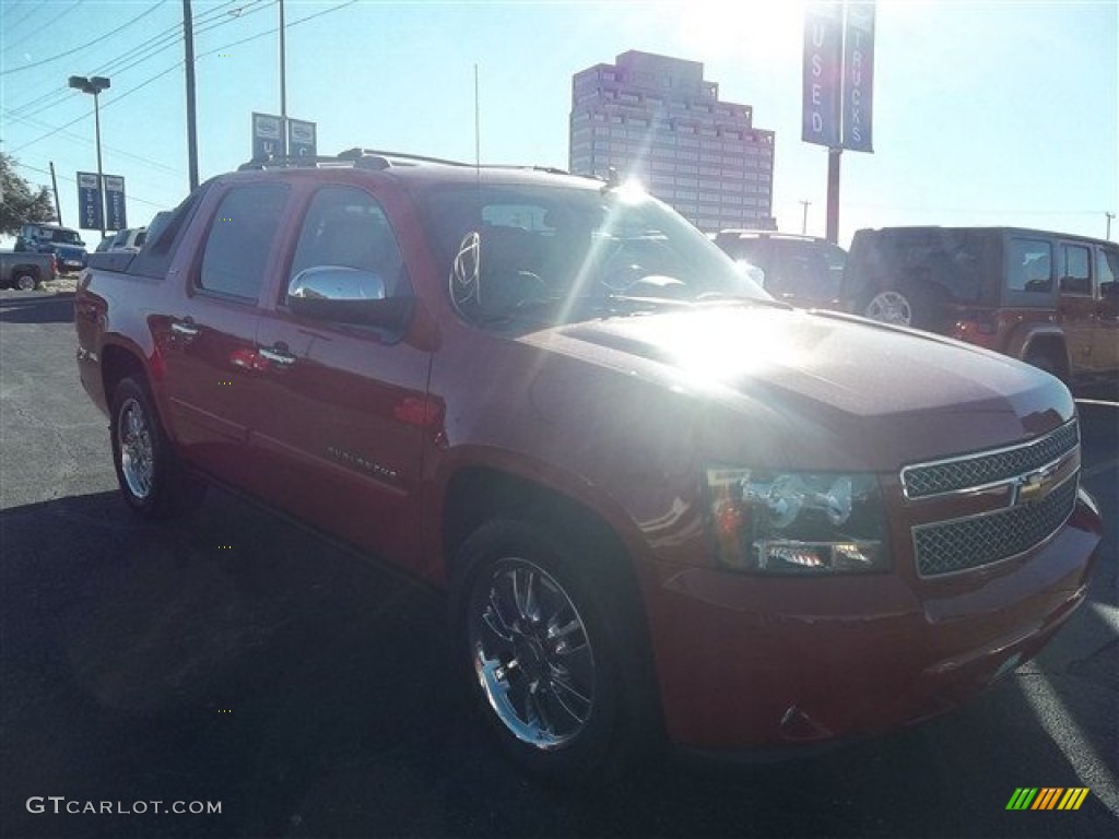 2007 Avalanche LTZ - Victory Red / Ebony/Light Cashmere photo #1