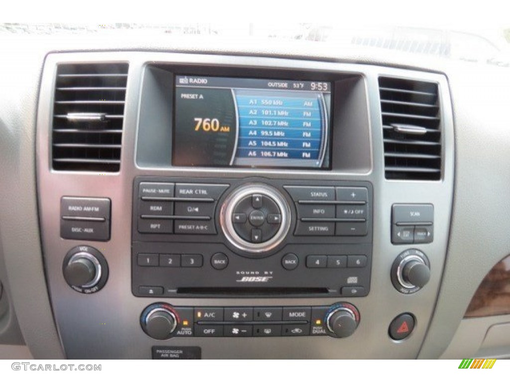 2010 Armada Titanium - Blizzard White / Almond photo #15