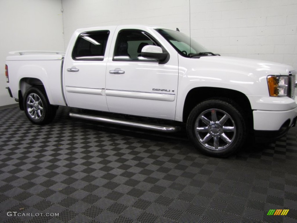 2008 Sierra 1500 Denali Crew Cab AWD - Summit White / Ebony photo #20