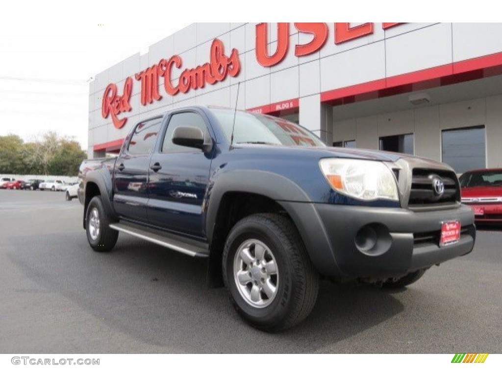 2007 Tacoma V6 PreRunner Double Cab - Indigo Ink Pearl / Graphite Gray photo #1