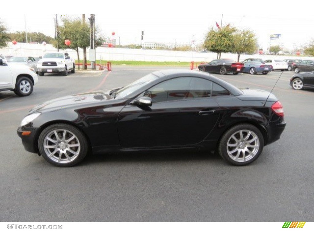 2006 SLK 350 Roadster - Obsidian Black Metallic / Beige photo #4