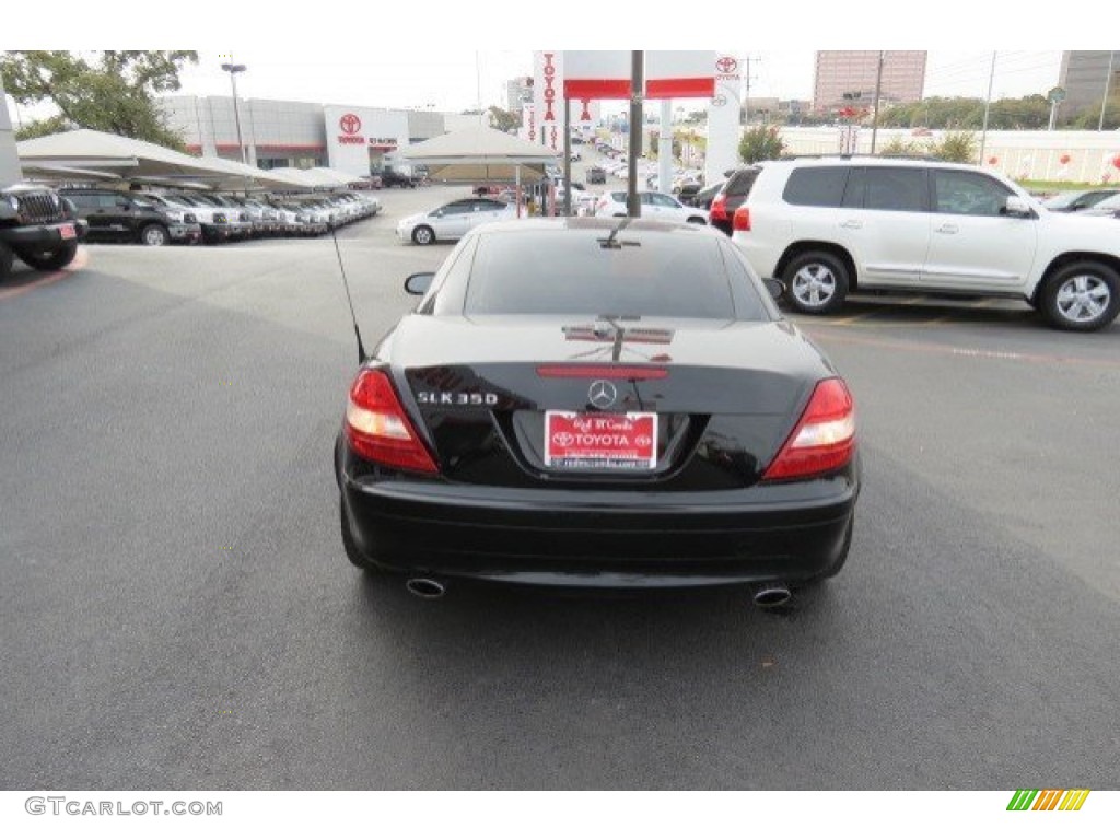 2006 SLK 350 Roadster - Obsidian Black Metallic / Beige photo #6