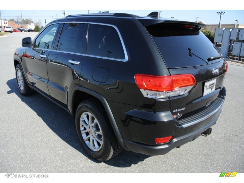 2014 Grand Cherokee Limited 4x4 - Brilliant Black Crystal Pearl / Morocco Black photo #4