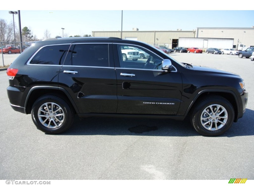 2014 Grand Cherokee Limited 4x4 - Brilliant Black Crystal Pearl / Morocco Black photo #6