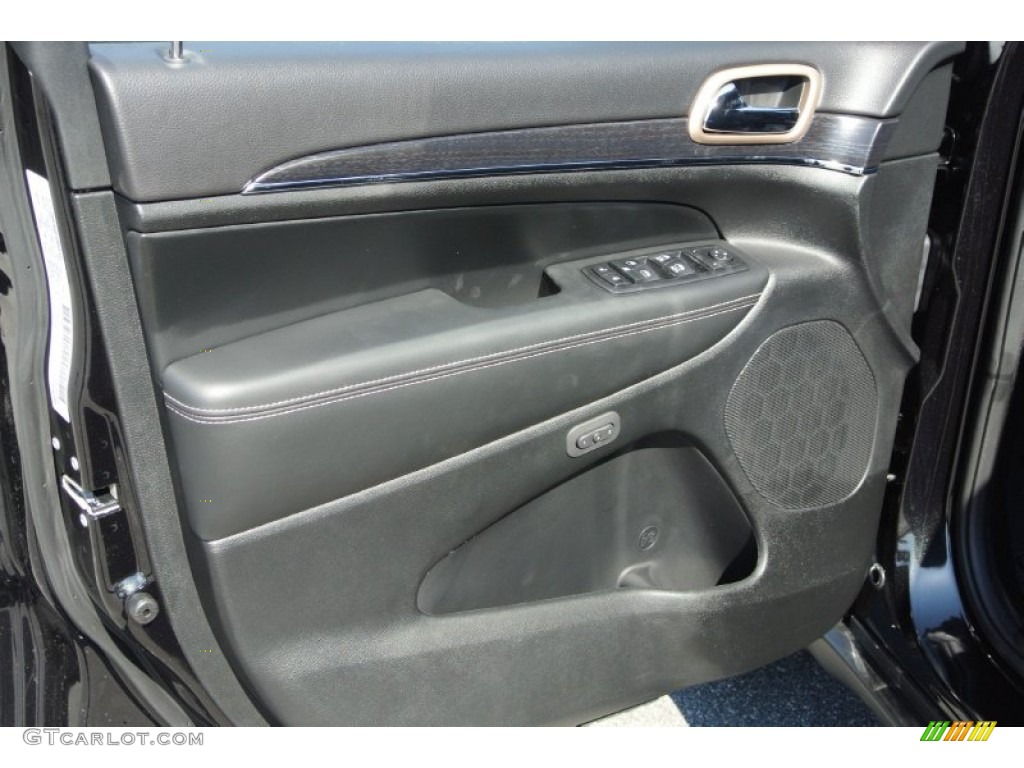 2014 Jeep Grand Cherokee Limited 4x4 Morocco Black Door Panel Photo #78175675