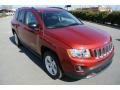 2013 Deep Cherry Red Crystal Pearl Jeep Compass Latitude  photo #2