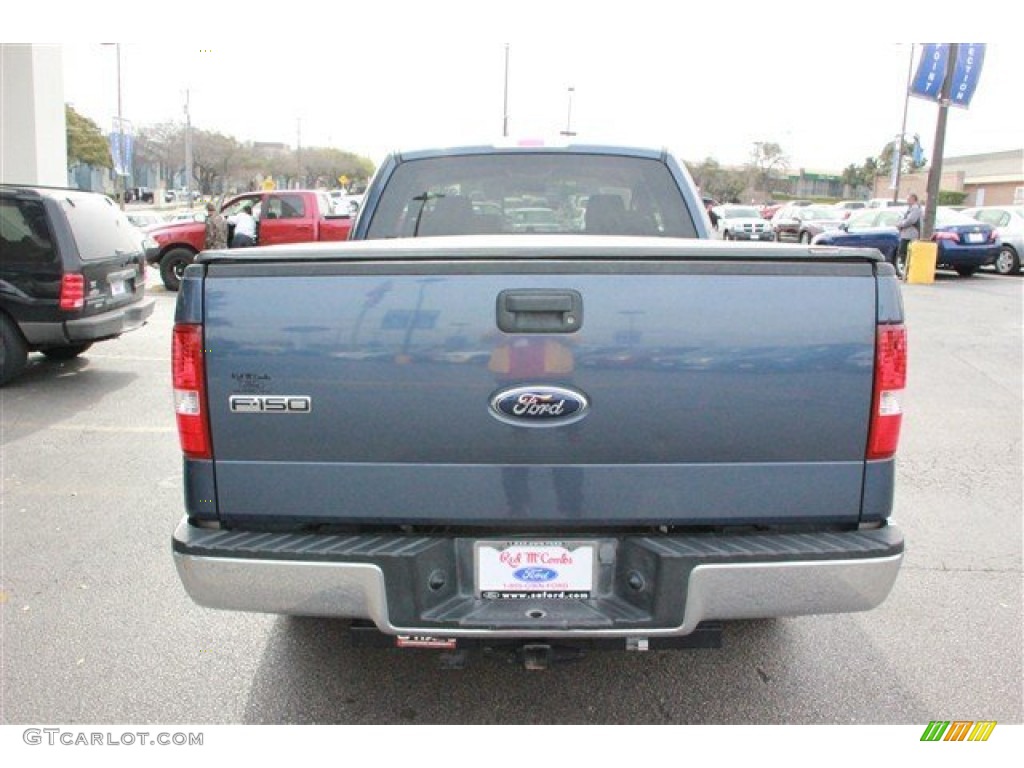 2006 F150 XLT SuperCab - Medium Wedgewood Blue Metallic / Tan photo #7