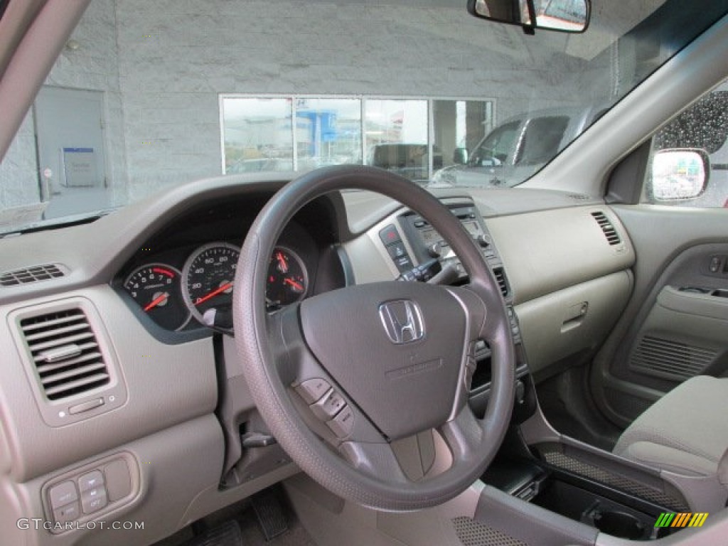 2007 Honda Pilot EX 4WD Olive Steering Wheel Photo #78178038