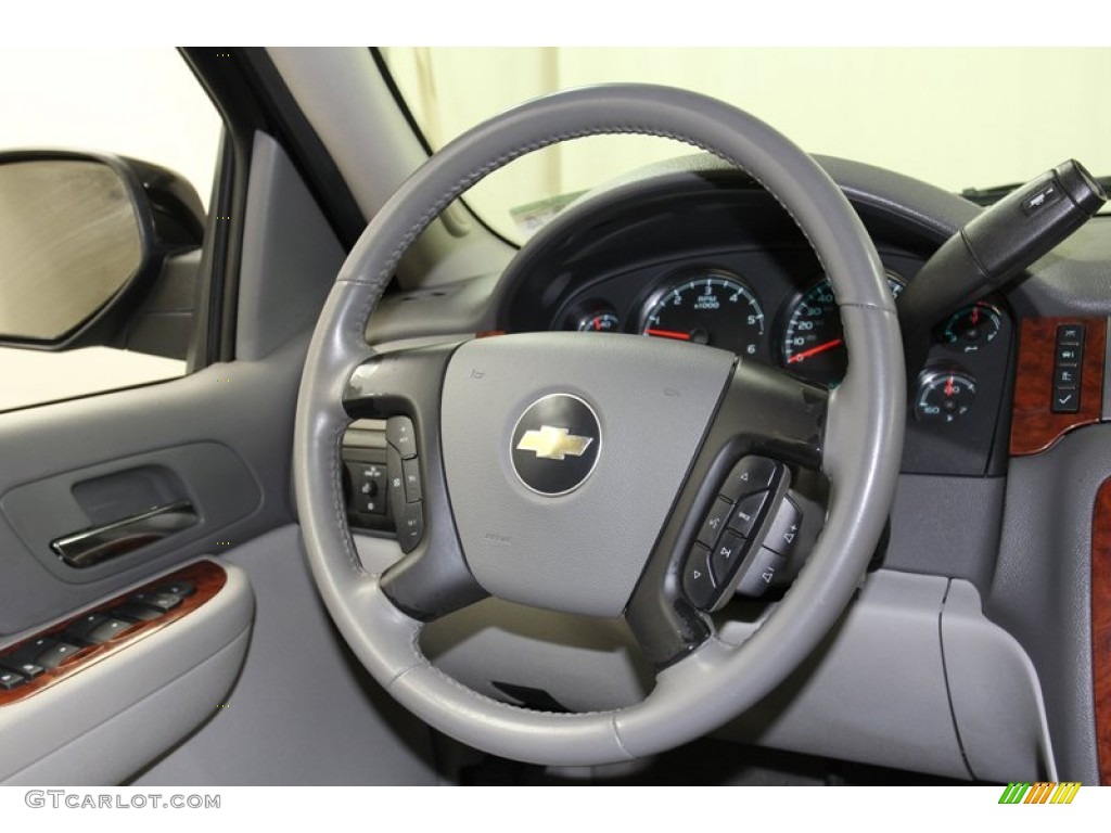 2008 Chevrolet Tahoe LT Light Titanium/Dark Titanium Steering Wheel Photo #78178515