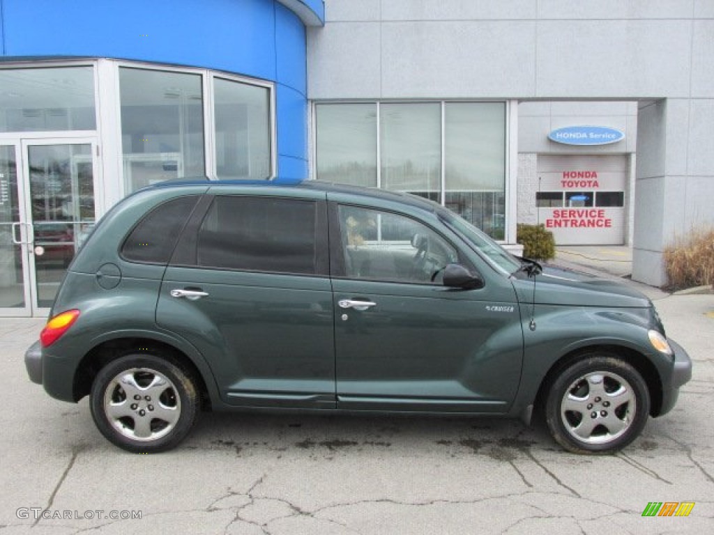 2001 PT Cruiser Limited - Shale Green Metallic / Taupe/Pearl Beige photo #2