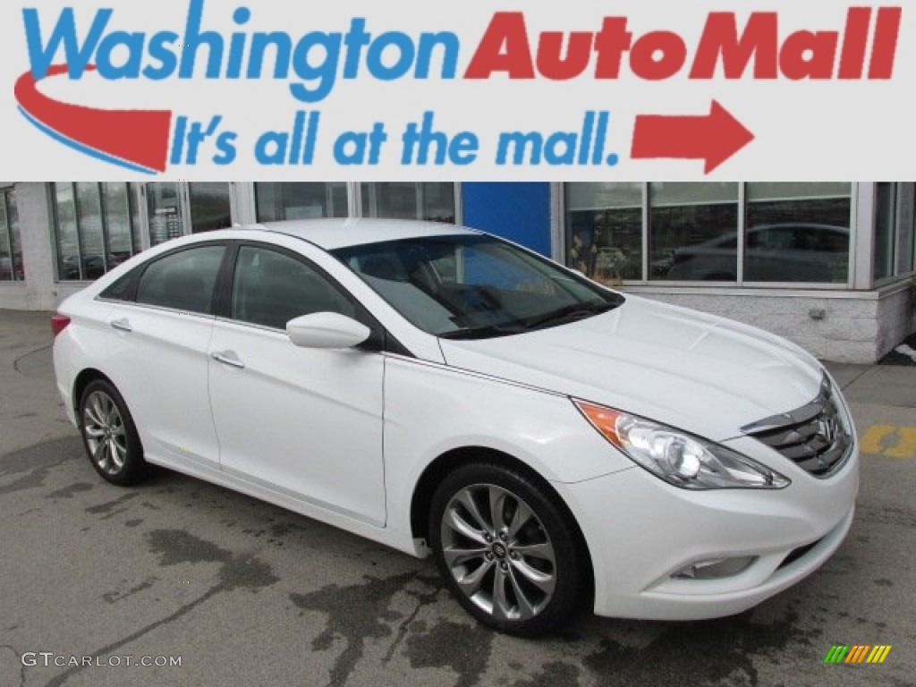 2011 Sonata SE - Pearl White / Black photo #1