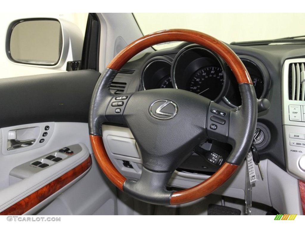 2008 Lexus RX 350 Light Gray Steering Wheel Photo #78179920