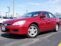 2007 Moroccan Red Pearl Honda Accord SE Sedan  photo #1