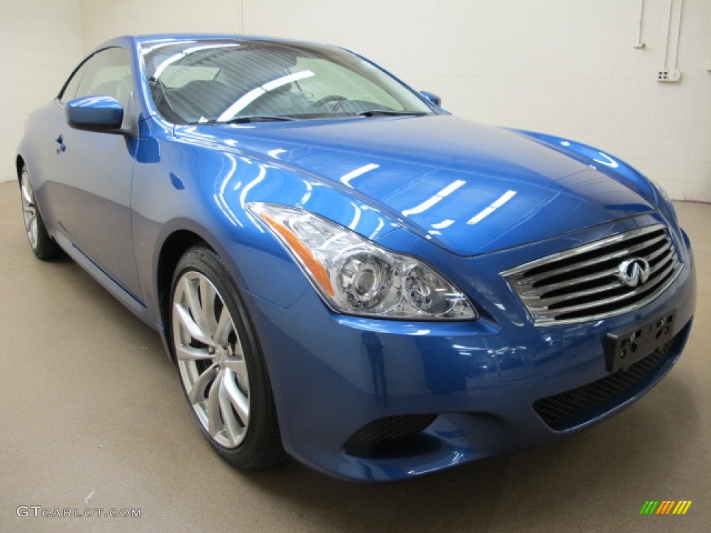 2009 G 37 S Sport Convertible - Athens Blue / Stone photo #1
