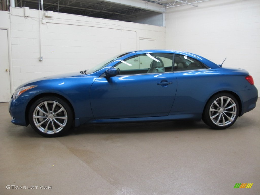 Athens Blue 2009 Infiniti G 37 S Sport Convertible Exterior Photo #78181509